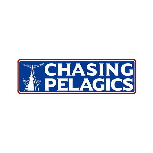 tuna tail logo design for chasing pelagics 