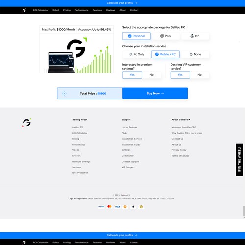 Simplified Pricing Page Redesign