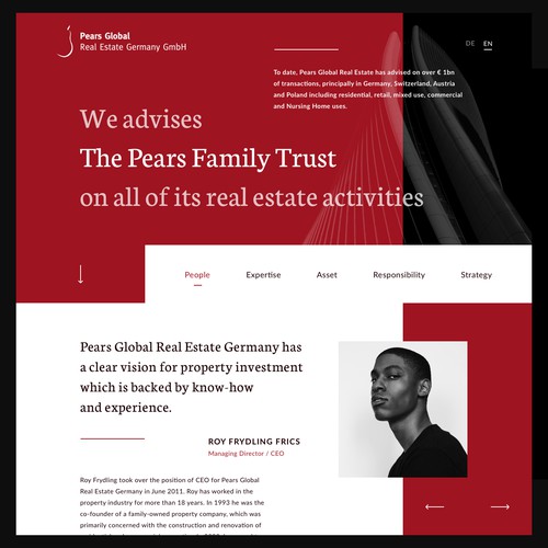 Website for real estate company