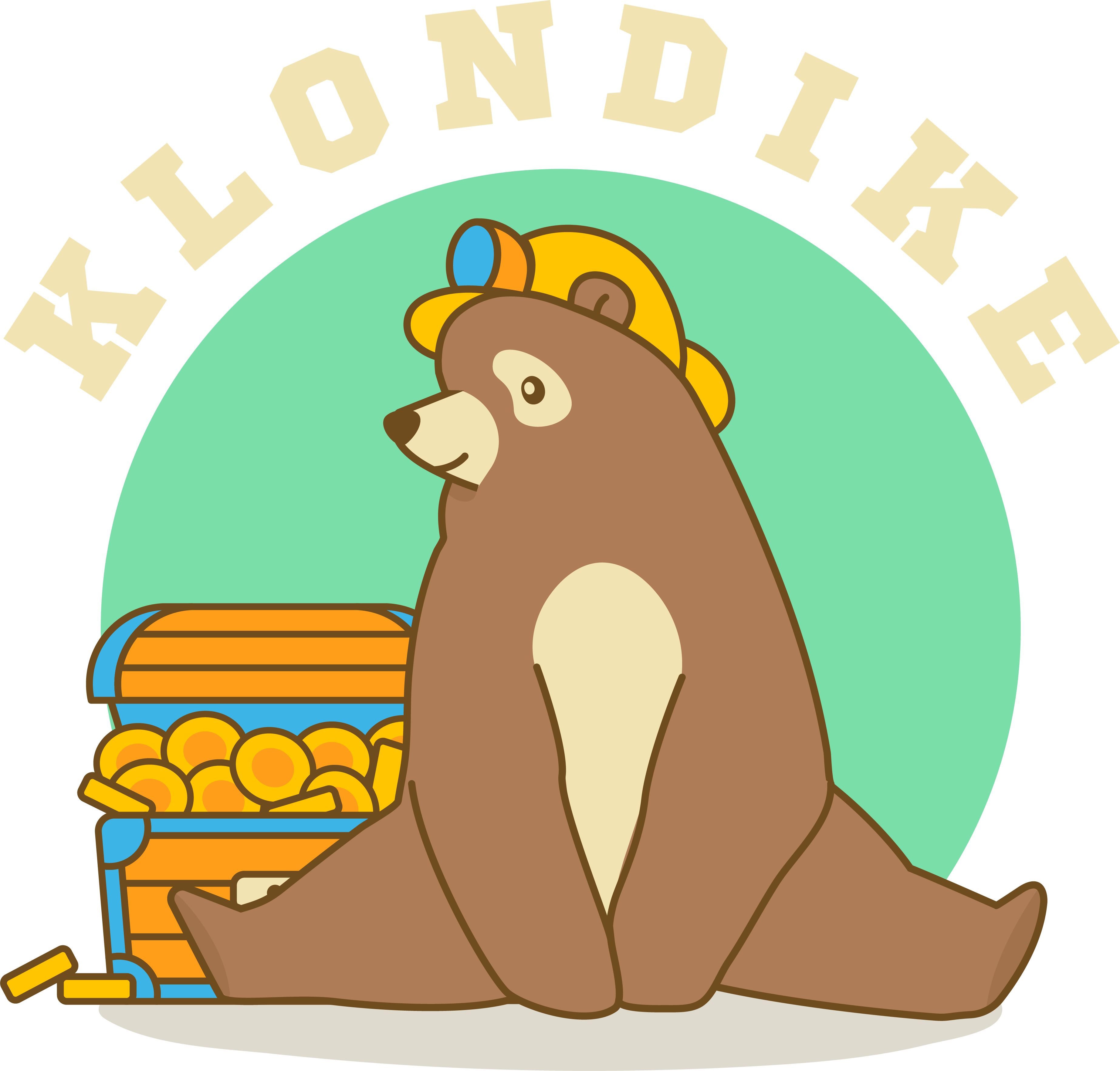 Fun Cartoon Grizzly Bear Team Logo