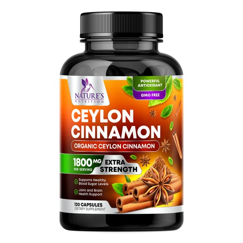 Ceylon Cinnamon Supplement Design