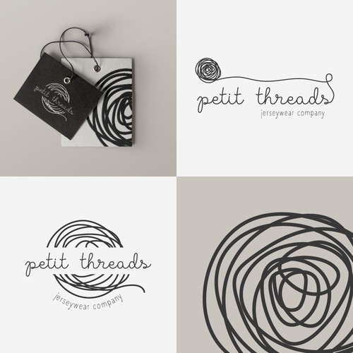 Logo concepts for a childrenswear clothing brand producing jerseywear.