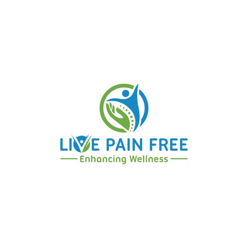 Live Pain Free logo design
