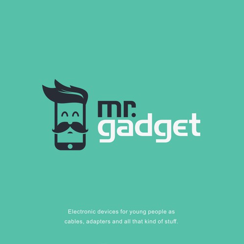 Design a hipster logo for electronic accesories for Mr. Gadget