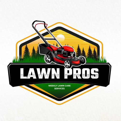 Badge Logo Design for Lawn Pros