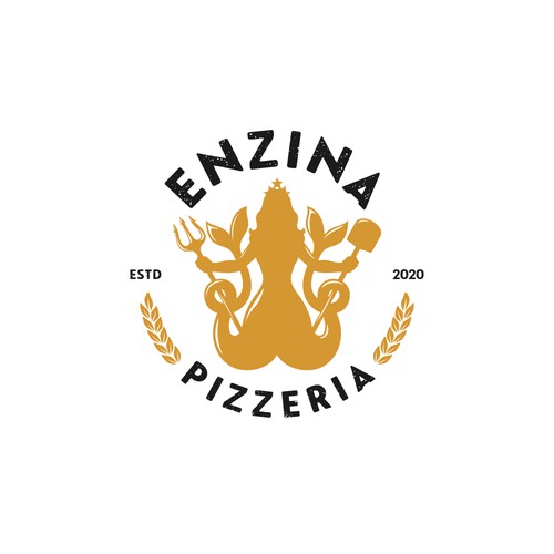 Enzina比萨店标志