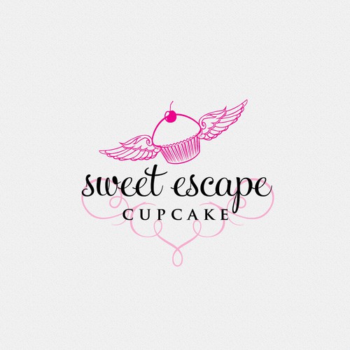 Create the next logo for Sweet Escape Cupcake