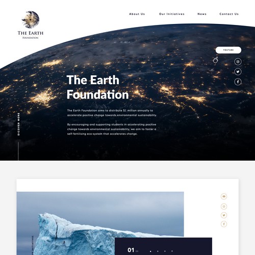 Website for The Earth Foundation