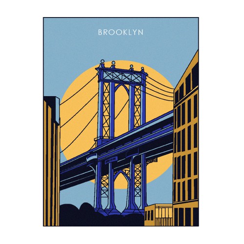 Illustration bridge Jorge Washington - Brooklyn