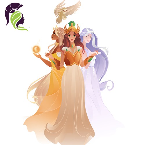 Goddess illustration for the website