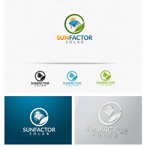 Create the next logo for SunFactor Solar