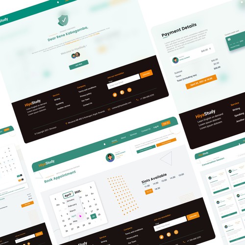 UI Design of a web platforme