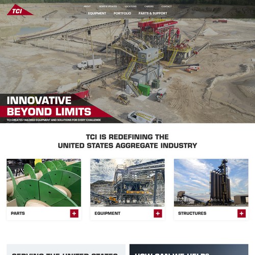 Industrial Equipment Machinery Website Design