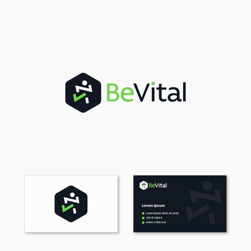 Be Vital Logo and Bcard design