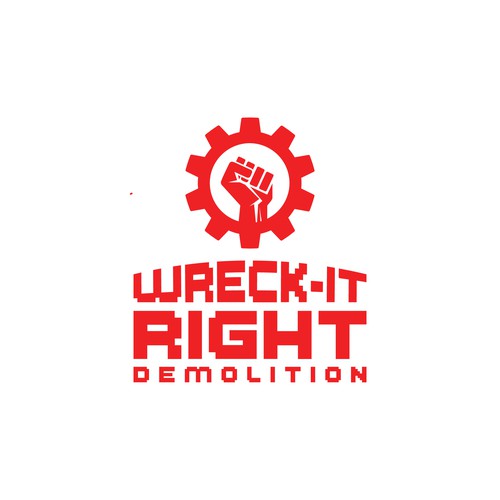 wreck-it right logo design