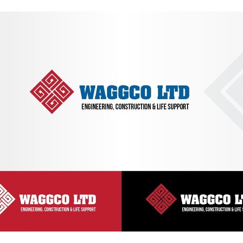 create an eye catching brand for a 10 year running construction business in Iraq