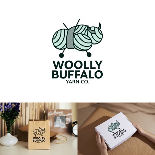 Woolly Buffalo Yarn Co. Logo Concept