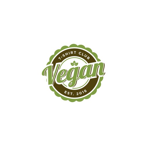 Design an inspiring logo for Vegan T-Shirt Club