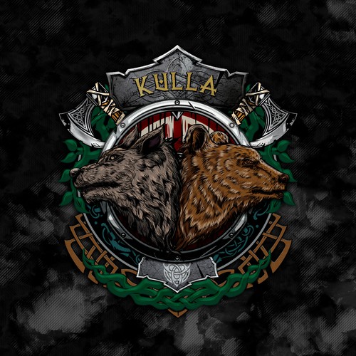 Kulla - Wolf And Bear Logo Family
