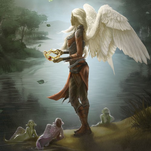 Illustrate Epic Fantasy Novel cover for Neverqueen