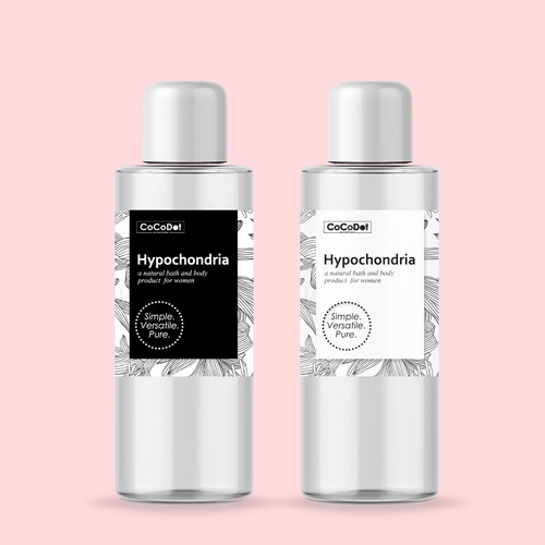 Body Wash label design