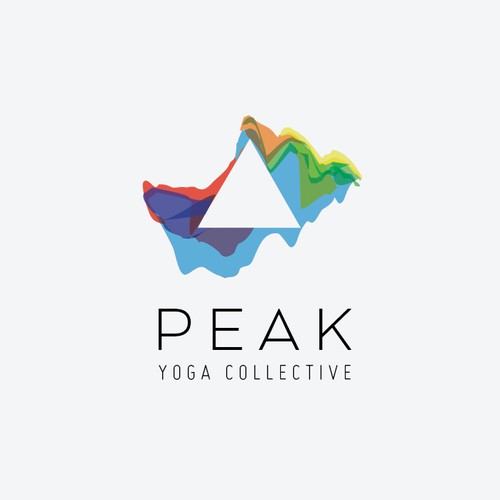 Create a subtly symbolic logo for yoga in the business world