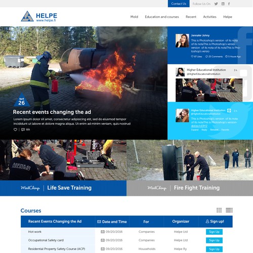 HELPE Website Design