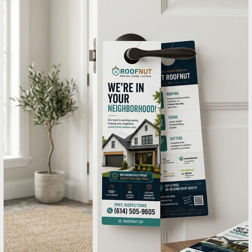 Awesome attention-grabbing Door hanger design
