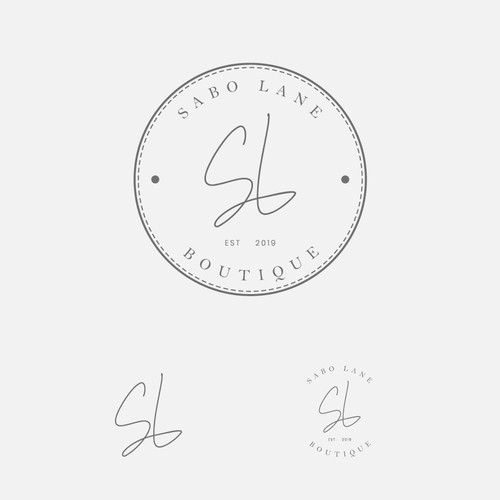 circular logo for boutique