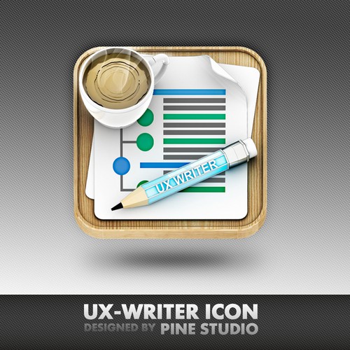 Icon for UX Write, a brand new word processor for iOS