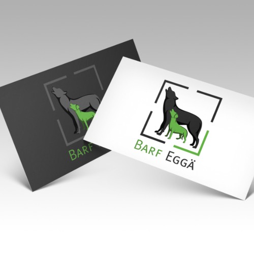 Logo for start up with natural dog food