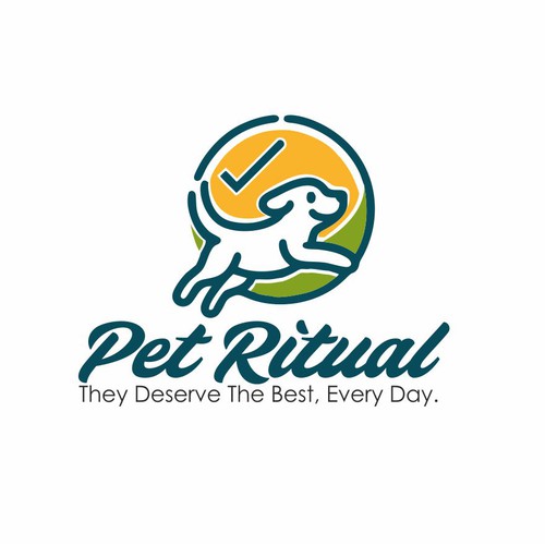 Logo for a natural pet supplements company