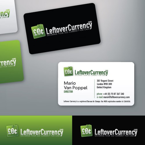 Help LeftoverCurrency.com with a new logo and business card