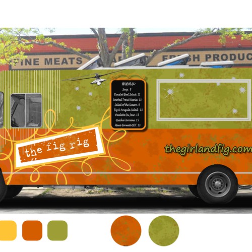 Girl & the fig's Wine Country Food Truck Wrap