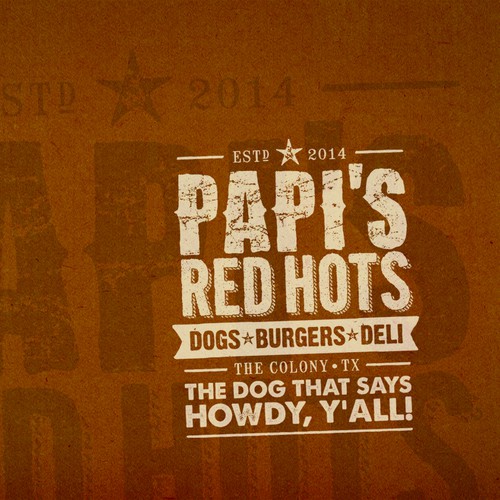 Fast casual restaurant franchise concept - Papi's Red Hots - needs a brand ID.