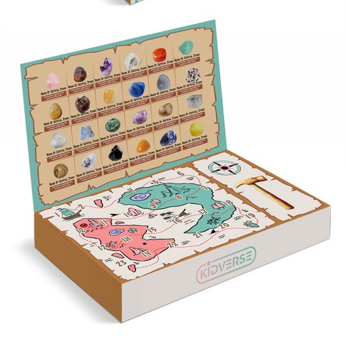 Crystal Island Calendar – Educational Adventure Box Design