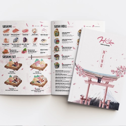 Watercolor Menu Design