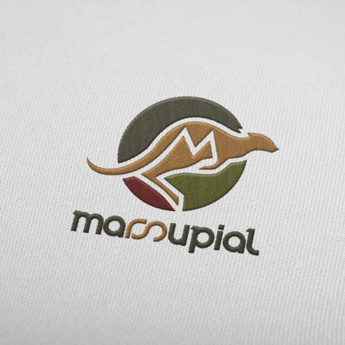 Create the illustrative identity of Marsupial Athletic Bags