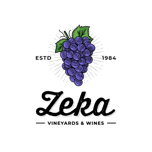 Vintage Logo Concept for a Wine Company