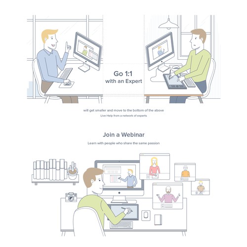 Illustration for Instawize Website