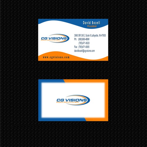 CG Visions Business Card Design