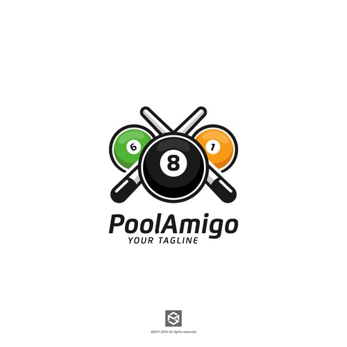 Create an awesome logo and design for our app and website for pool players