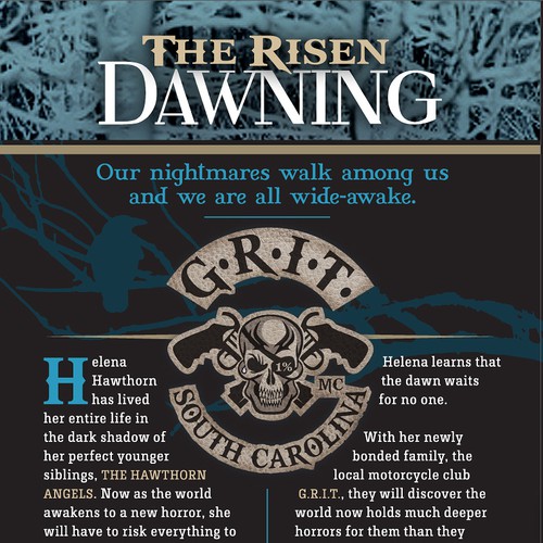 Marie F Crow Publishing needs a new fiction / horror book cover for The Risen: Dawning