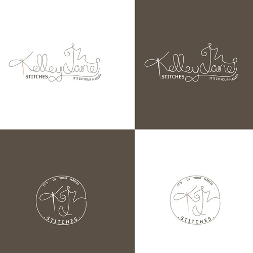 Organic Logo Concept for Kelley Jane Stitches