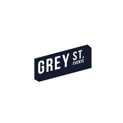 bold strong fun logo concept for Grey St. event