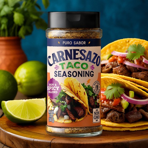Carnesazo – Taco Seasoning Retail Packaging Design