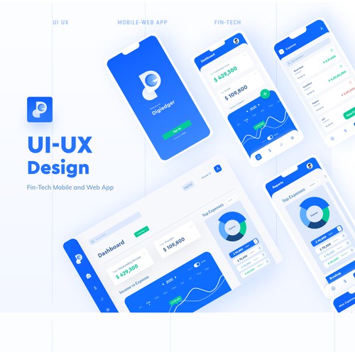 UI-UX  | FinTech - Digiedger App