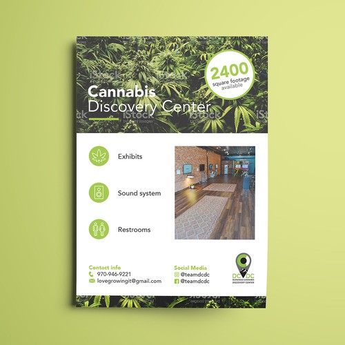 Flyer für Cannabis Discovery Center