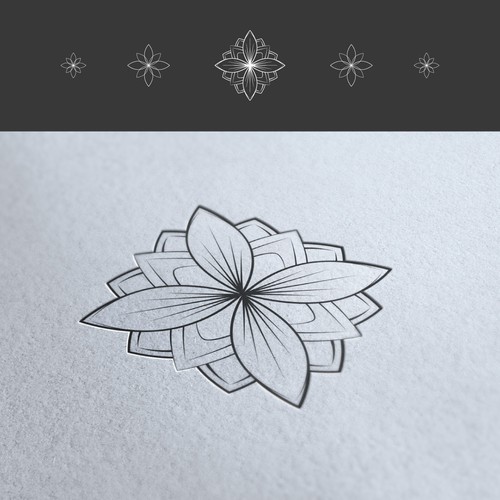 Create a geometric design inspired by the universe for Botanical Creations