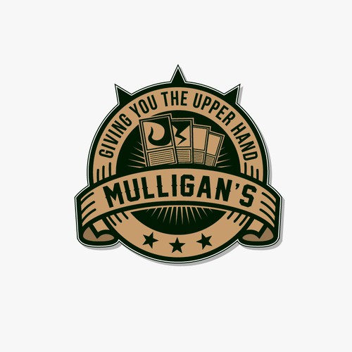 Create a Classic Pub Style Identity for "Mulligan's: Giving You The Upper Hand" (Game Store)